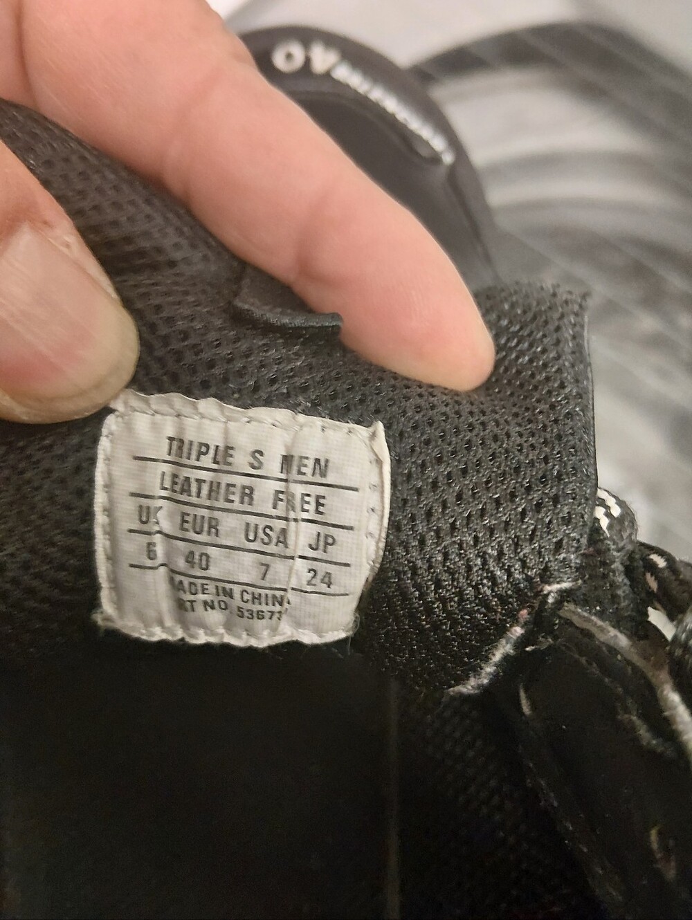 Balenciaga Black Triple S Lace-Up allover Logo Sneakers(Yes Their Real!!!) - Picture 15 of 16